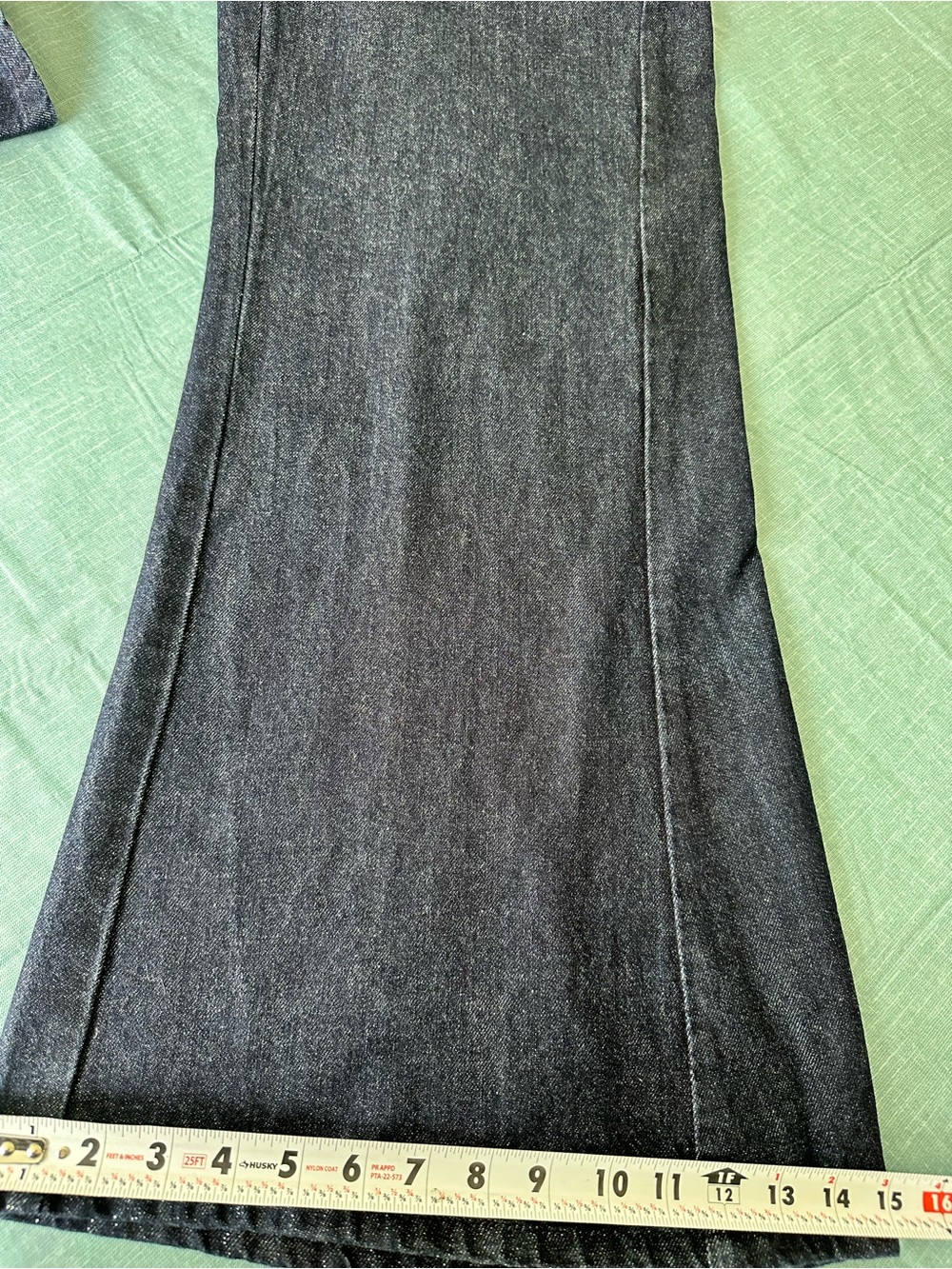 The Adi Mid-Rise Relaxed Flare Pants by Pilcro: Sparkle Edition size 28 - Picture 15 of 15